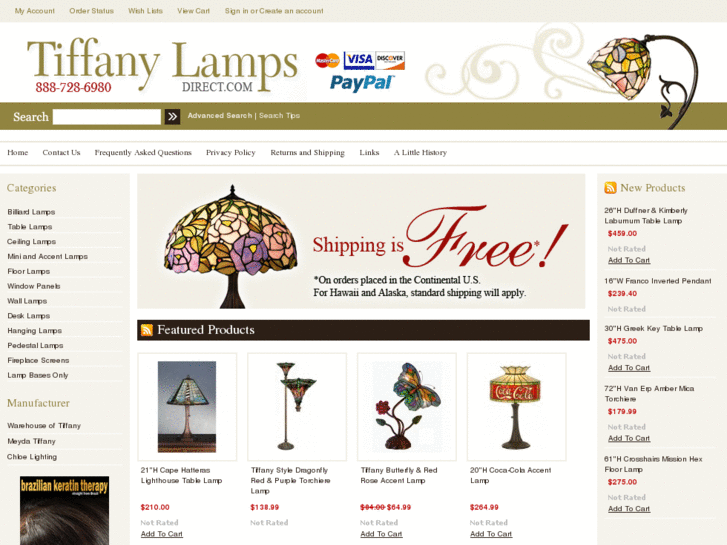 www.tiffanylampsdirect.com