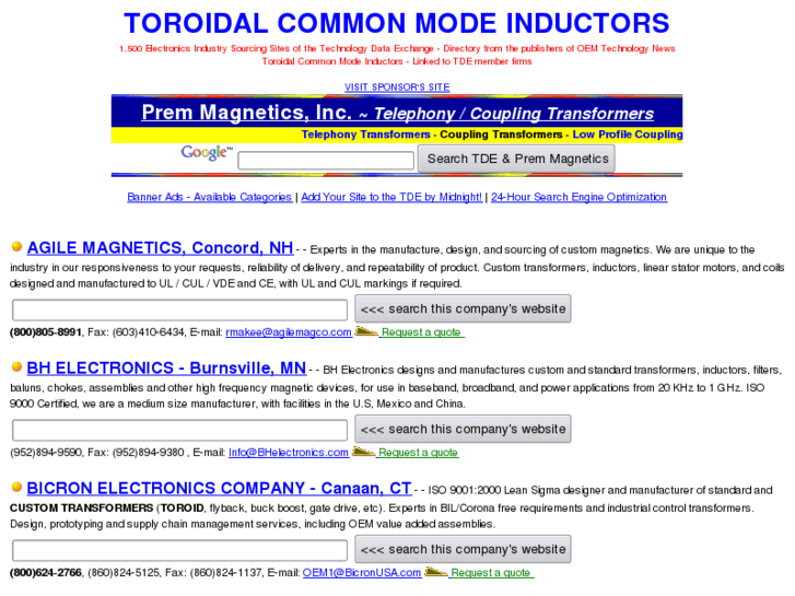 www.toroidalcommonmodeinductors.com