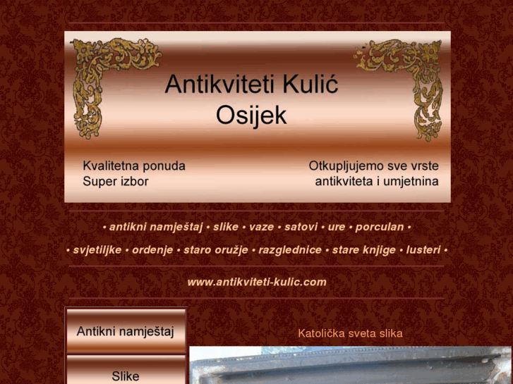 www.antikviteti-kulic.com