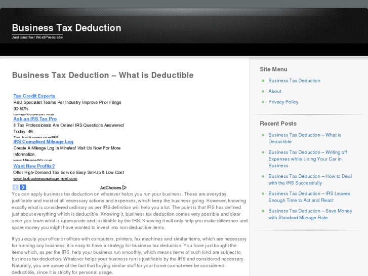 www.businesstaxdeduction.net