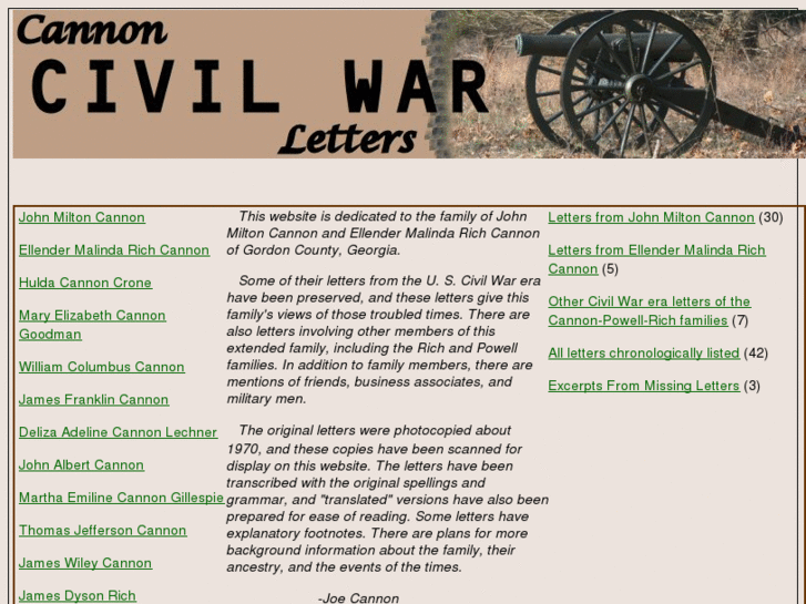 www.cannoncivilwarletters.com