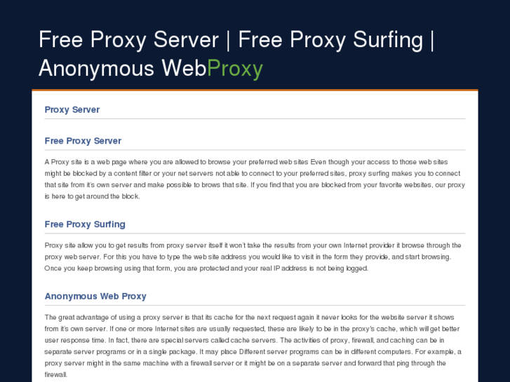 www.gofreeproxyserver.com