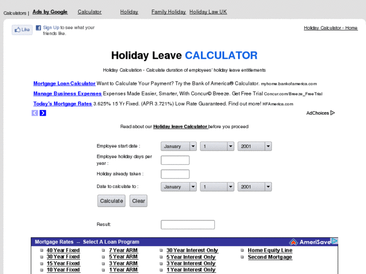 www.holiday-calculator.com