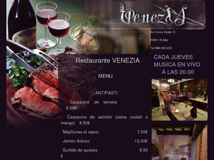 www.venezia-restaurante.com