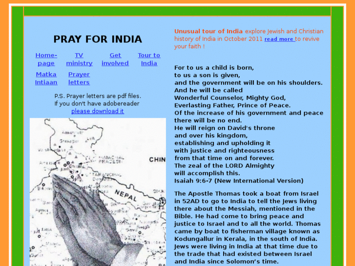 www.prayforindia.info