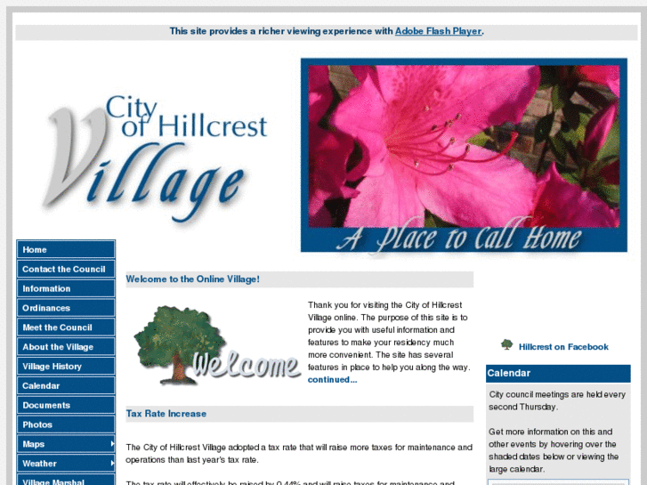 www.cityofhillcrestvillage.org