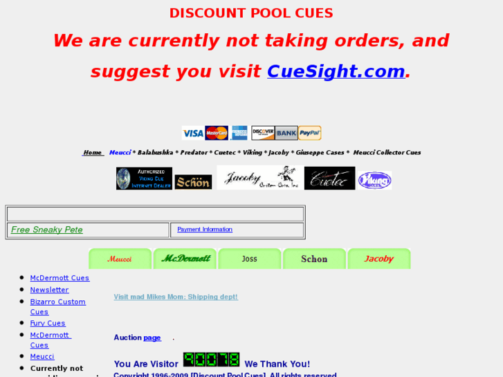 www.discountpoolcues.com