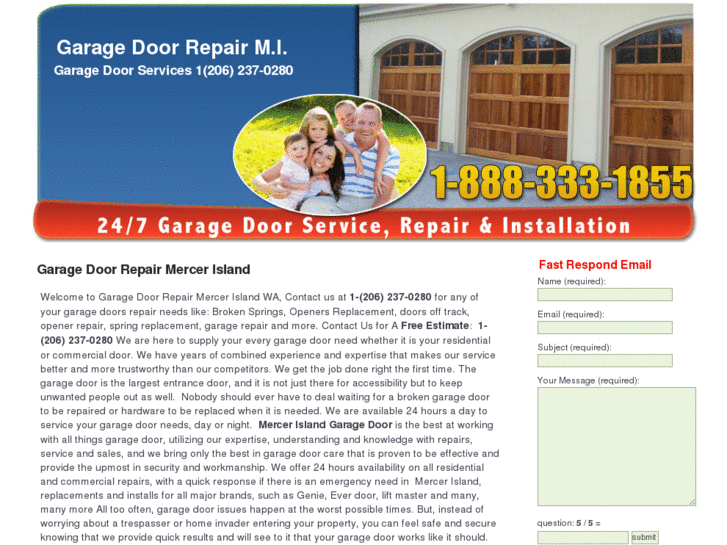 www.garagedoorrepairmercerisland.info