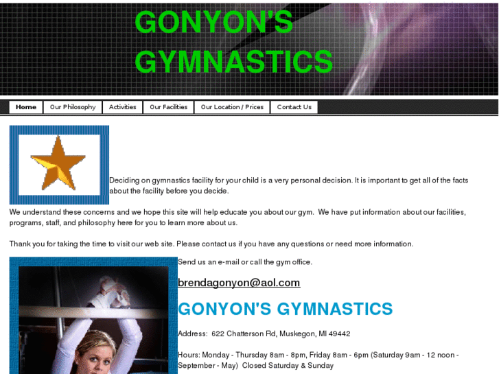 www.gonyonsgymnastics.com