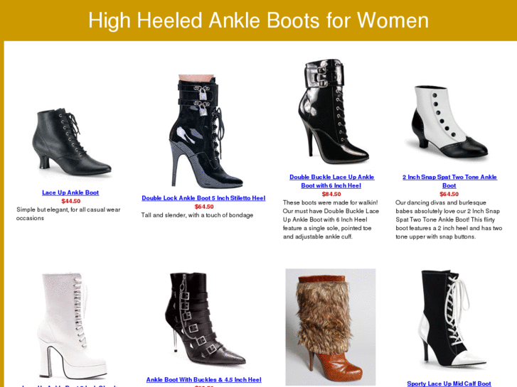 www.highheeledankleboots.com