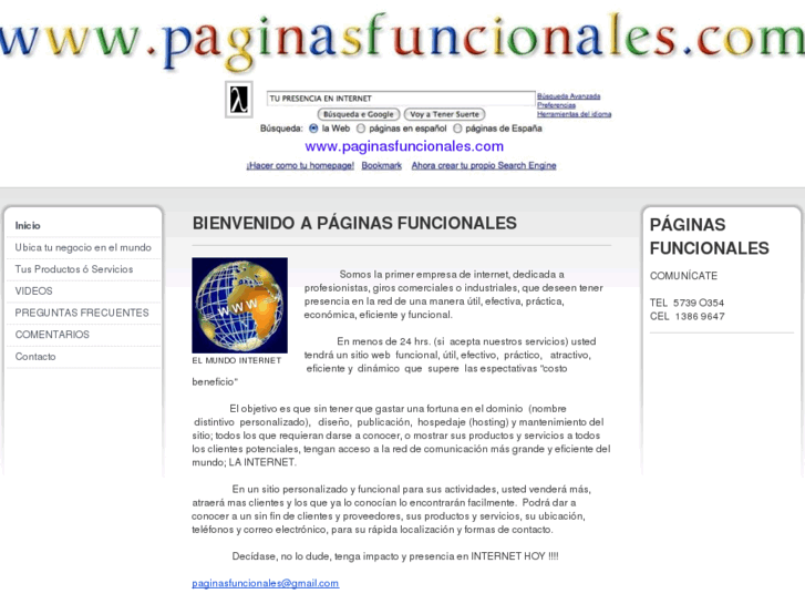 www.paginasfuncionales.com
