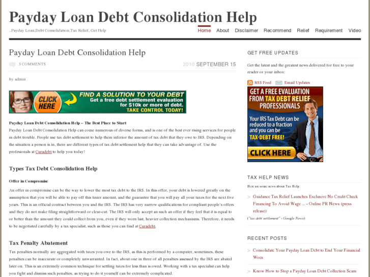 www.paydayloandebtconsolidation.org