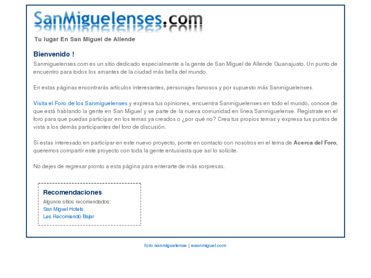 www.sanmiguelenses.com