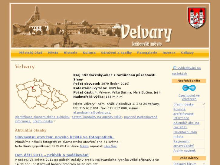 www.velvary.cz