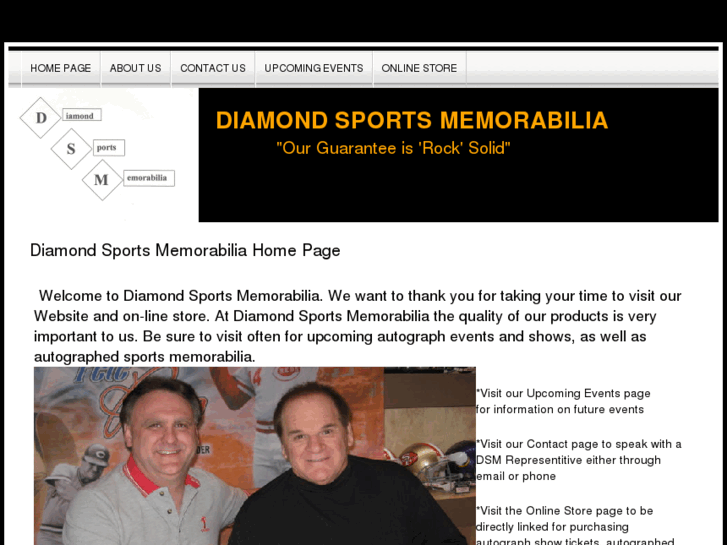 www.diamondsportsmemorabilia.com