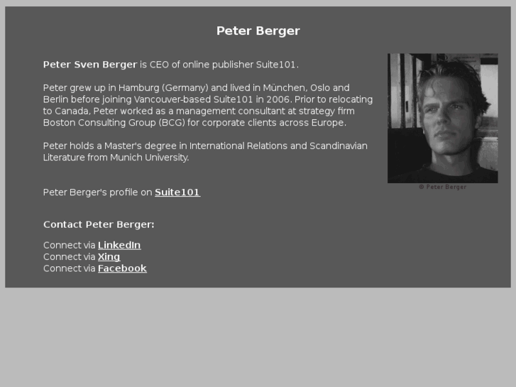 www.peterberger.net