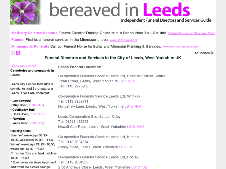 www.bereavedinleeds.com