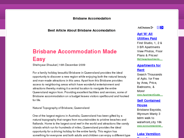 www.brisbaneaccomodation.org