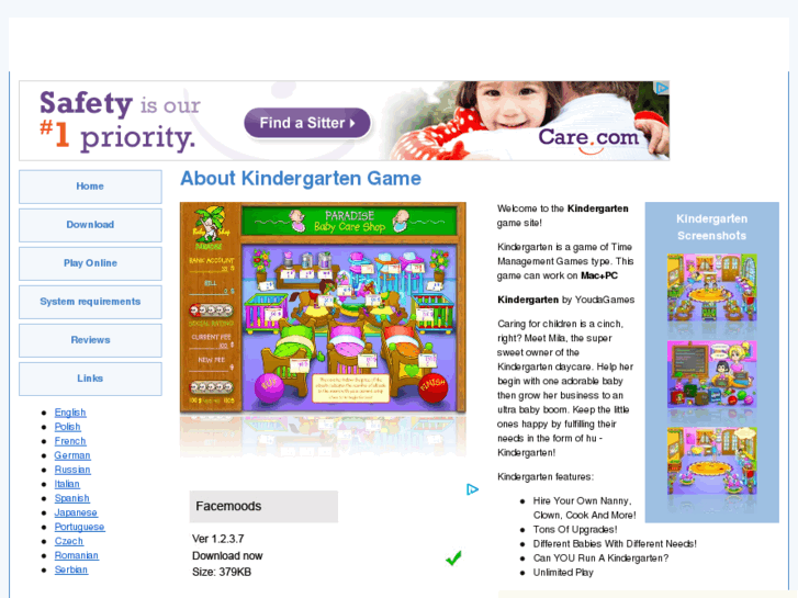 www.kindergartenonlinegame.com