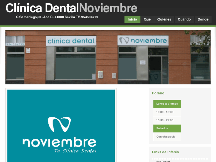 www.clinicadentalnoviembre.es