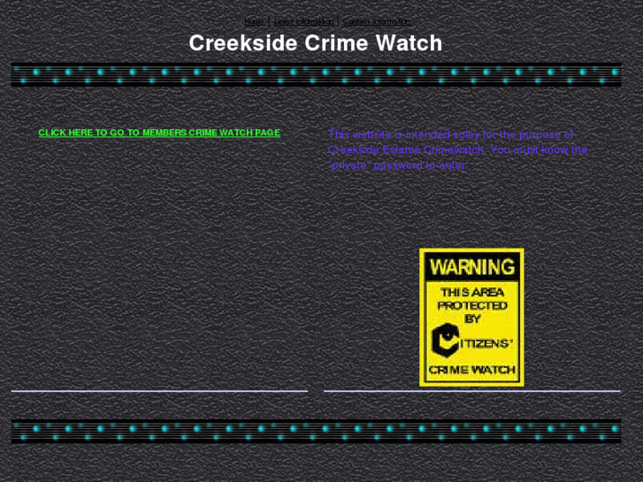 www.creeksidecrimewatch.com