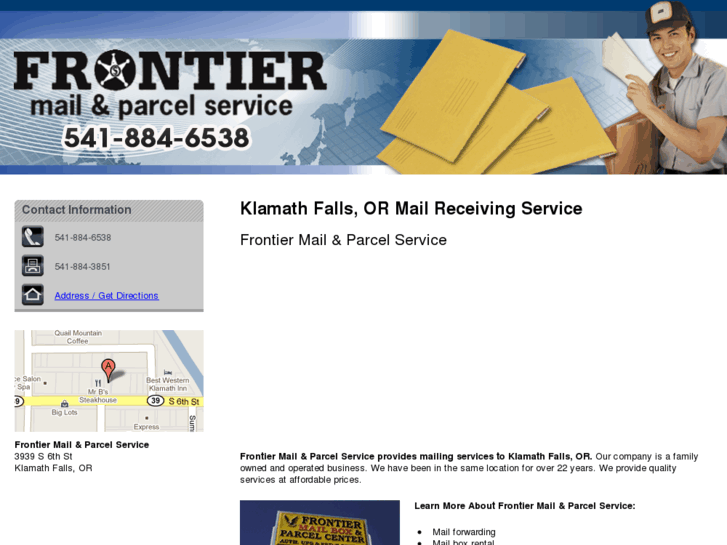 www.frontiermailserviceklamath.com