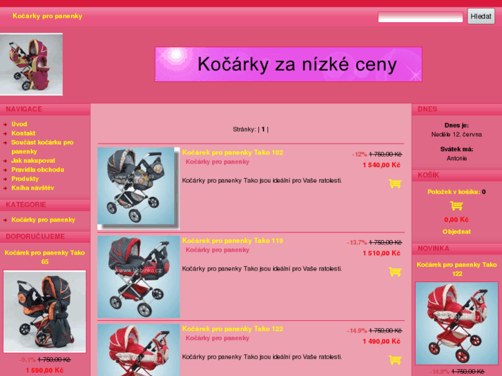 www.kocarky-pro-panenku.cz