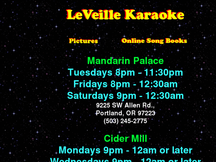 www.leveillekaraoke.com