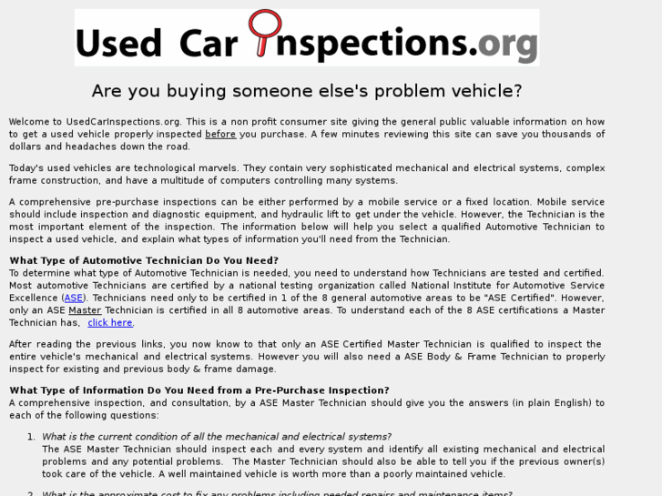 www.usedcarinspection.org