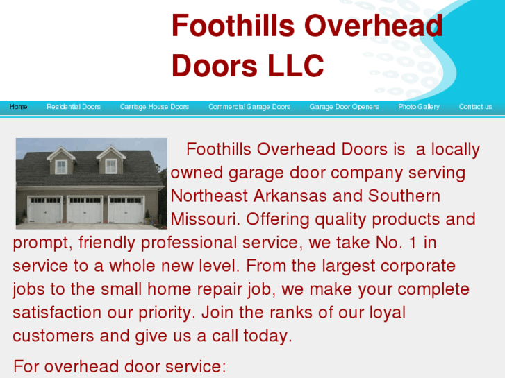 www.foothillsoverheaddoors.com