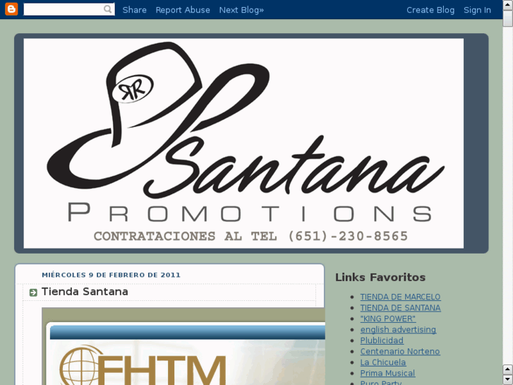 www.santanapromotions.com