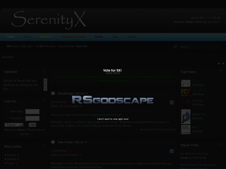 www.serenityx.net