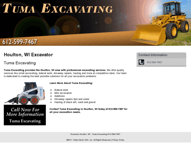 www.tumaexcavating.com