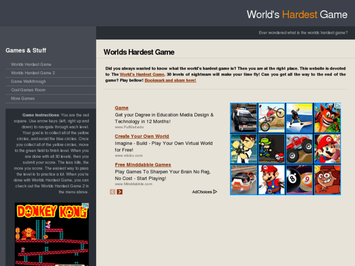 www.worlds-hardest-game.com