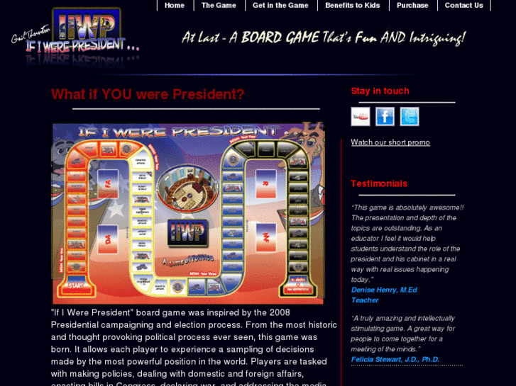 www.ifiwerepresidentgame.com