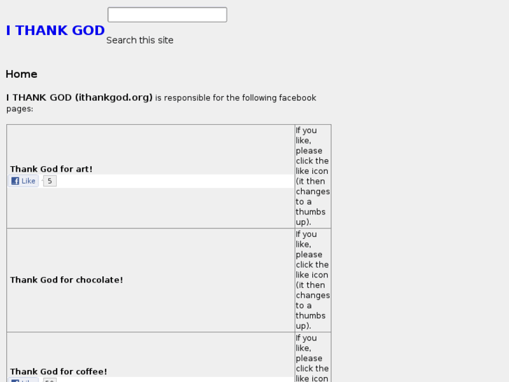 www.ithankgod.org