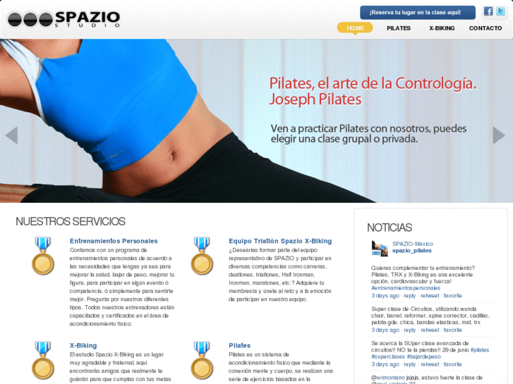 www.spazio-pilates.com.mx