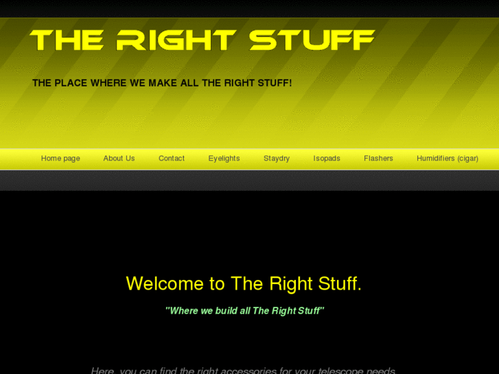 www.the-right-stuff.net