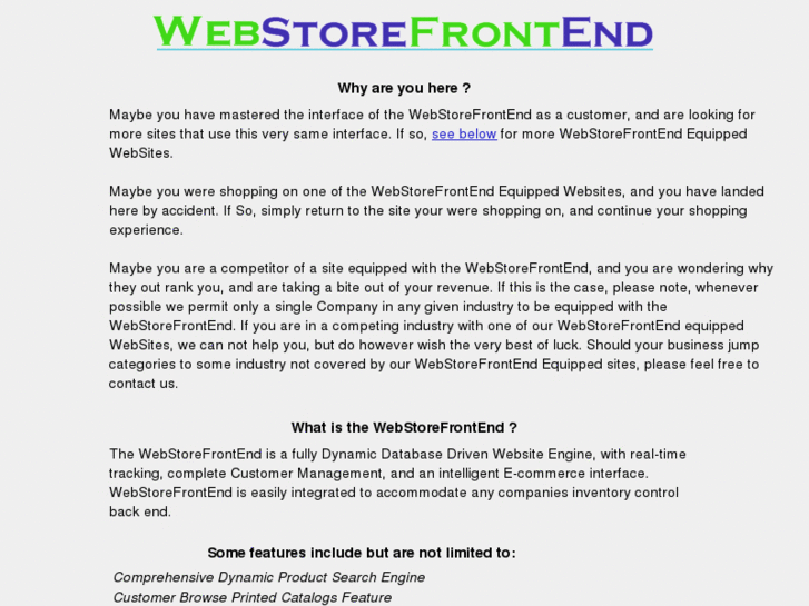 www.webstorefrontend.com