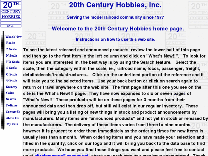 www.20thcenturyhobbies.com