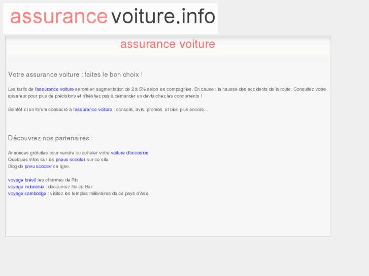 www.assurancevoiture.info