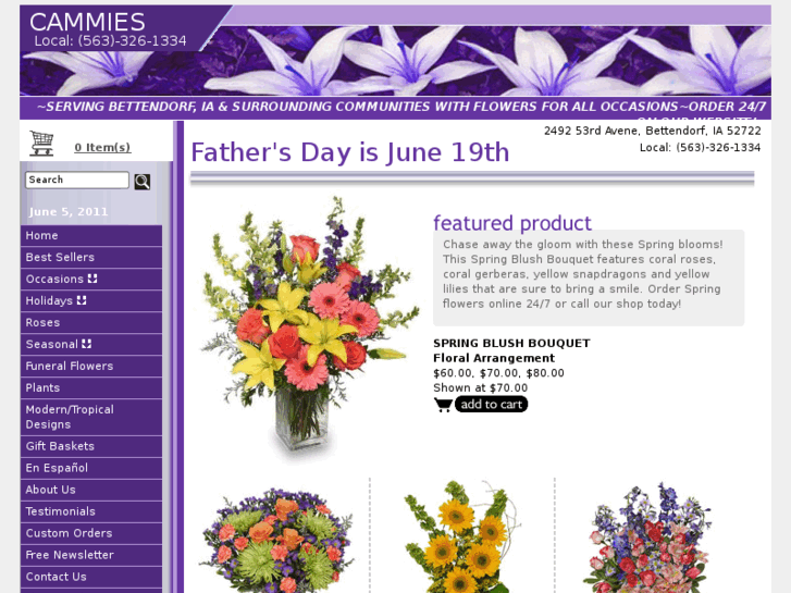 www.cammiesflowersandgifts.com