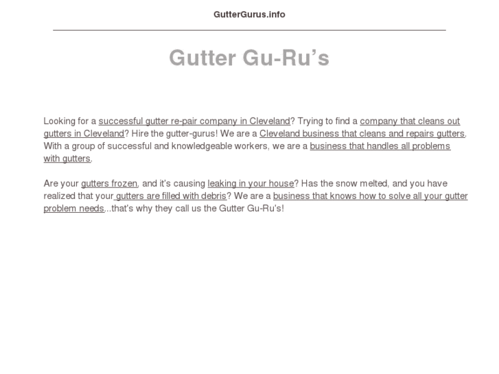 www.guttergurus.info