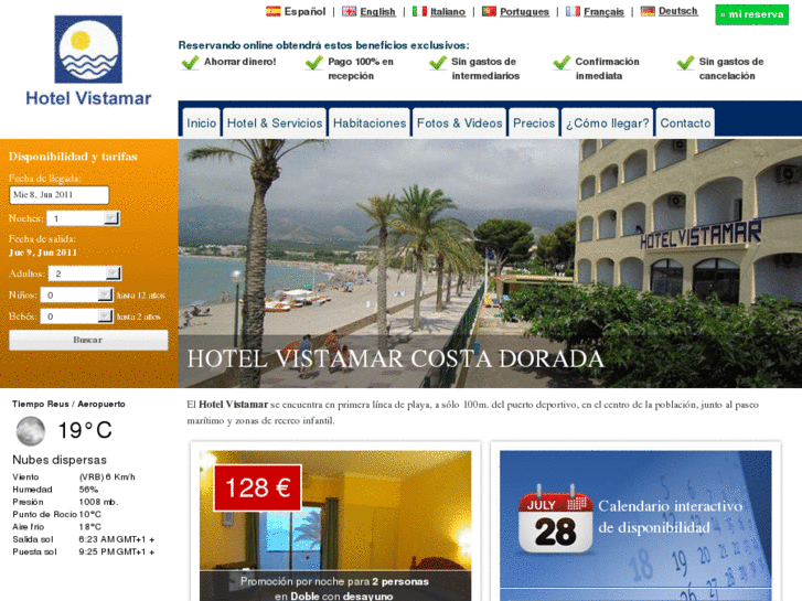 www.hotelvistamarhospitalet.com