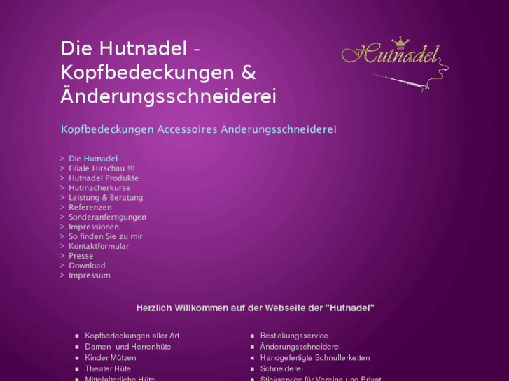 www.hutnadel.com