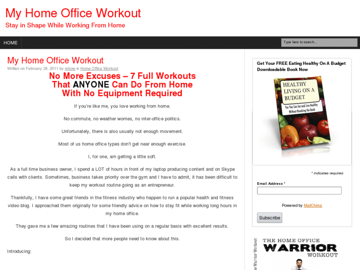 www.myhomeofficeworkout.com