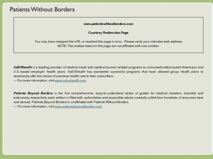 www.patientswithoutborders.com