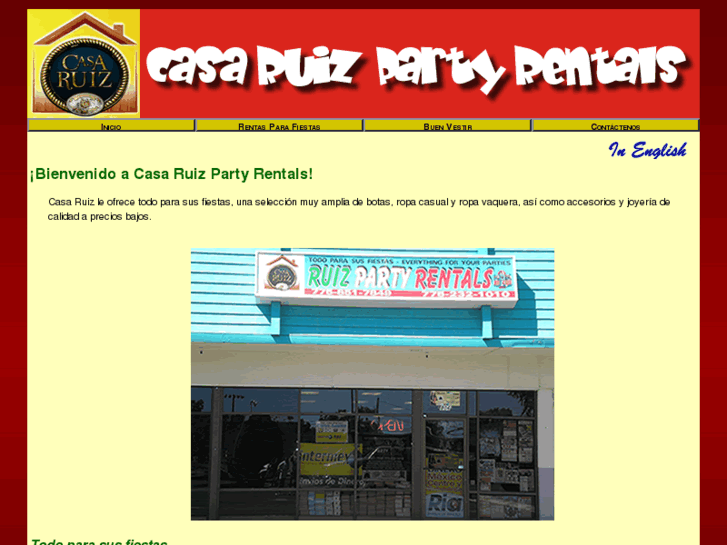 www.casaruizpartyrentals.com