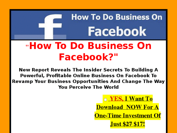 www.dobusinessonfacebook.com