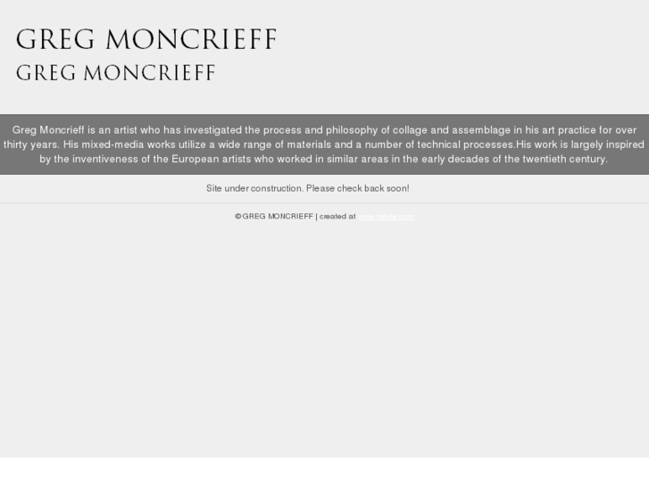 www.gregmoncrieff.com